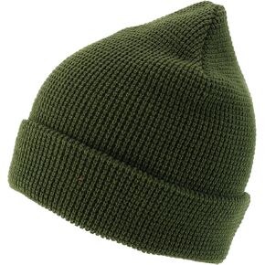 Armycrew Waffle Knit Thick Winter Cuff Folded Long Beanie