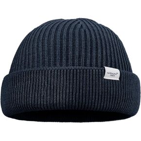 Croogo Winter Beanie Knit Hat Roll-up Edge Watch Caps Brimless Landlord Hat Soft Warm Skullcap Stocking Hats for Cold Weather