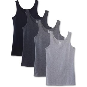 Kalon Women's 4-Pack Scoop Neck Tank Top Base Layer