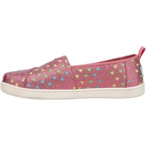 TOMS Kids Girls Alpargata Glitter Slip On Flats Casual - Purple