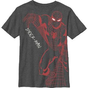 Marvel Boys' Spider-Man Web Slinging Poster T-Shirt