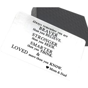 Son Daughter Wallet Card Gifts from Mom Dad - Birthday Wallet Card Gifts for Boys