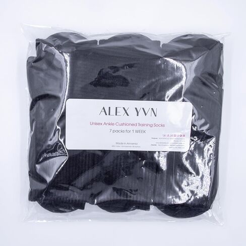 جوارب تدريب قطنية للاستخدام اليومي للجنسين من ALEX YVN، 7 عبوات in Kuwait