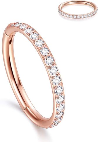 CICIMOTO 16 جرام 20 جرام تشيكوسلوفاكيا الغضروف القرط هوب الجراحية الصلب الزنمة هوب الدائري اللولب الزنمة محارة روك ثقب المجوهرات in Kuwait