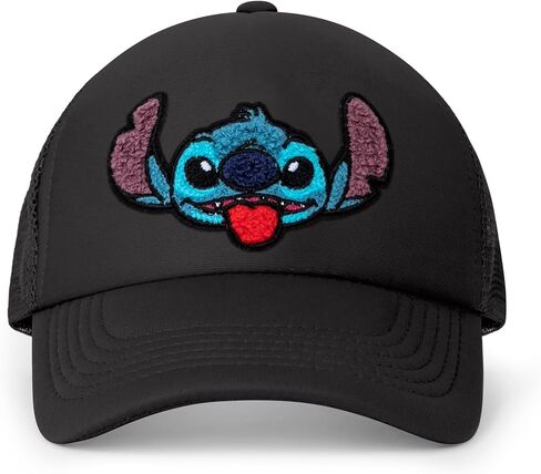 Disney mens Disney Adult Trucker Hat, Lilo & Stitch Mesh Snapback Baseball Cap Baseball Cap in Kuwait