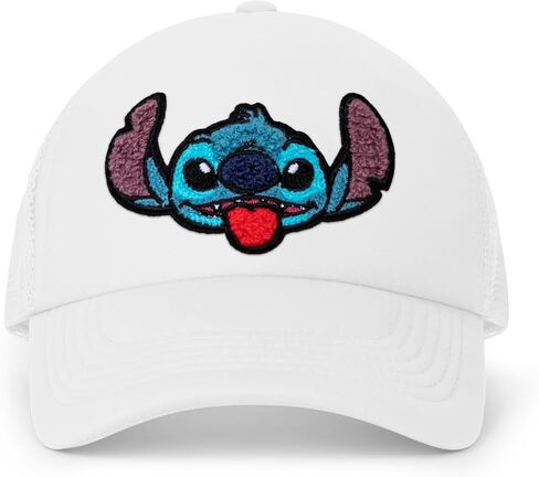 Disney mens Disney Adult Trucker Hat, Lilo & Stitch Mesh Snapback Baseball Cap Baseball Cap in Kuwait