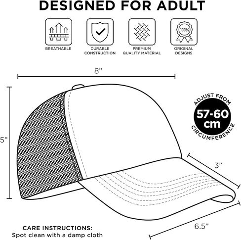 Disney mens Disney Adult Trucker Hat, Lilo & Stitch Mesh Snapback Baseball Cap Baseball Cap in Kuwait
