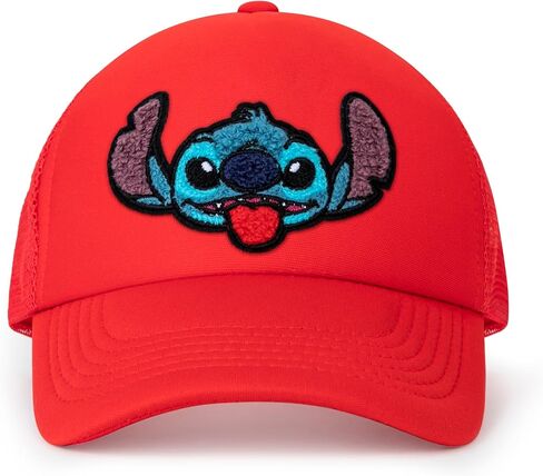 Disney mens Disney Adult Trucker Hat, Lilo & Stitch Mesh Snapback Baseball Cap Baseball Cap in Kuwait