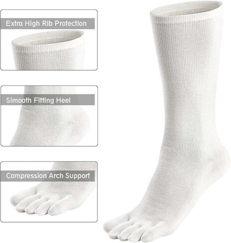 جوارب Hellomamma للرجال من القطن لأصابع القدم، جوارب رياضية للجري بخمسة أصابع، جوارب ضغط للمشي لمسافات طويلة in Kuwait