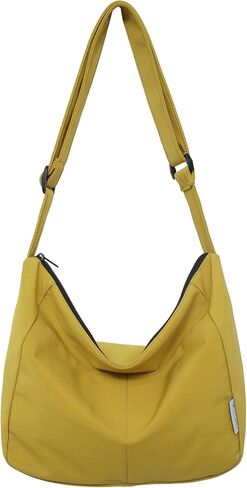 Blostirno المرأة العصرية حقيبة كتف عادية نايلون سعة كبيرة حقيبة يد كروس الرجال عادي محفظة هوبو حمل حقيبة in Kuwait