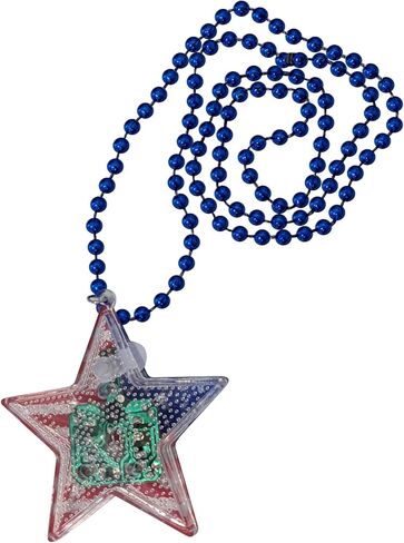 قلادة الماموث الكهربائي المضيئة بعلم الولايات المتحدة الأمريكية والنجمة - ملحق حفلات LED ليوم 4 يوليو in Kuwait