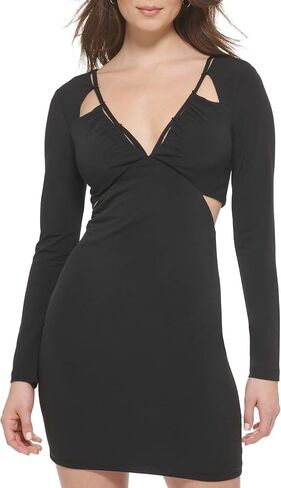 GUESS Women's Long Sleeve Ity Cut Out Sheath Dress in Saudi Arabia