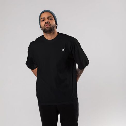 midfit - Black Basic Oversized T-Shirt |%100 Heavy Cotton | Eco-Friendly - Sustainable | Loose Fit | Unisex in Saudi Arabia