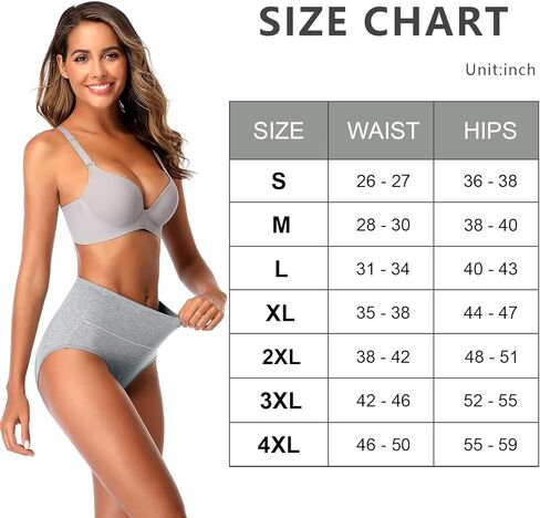 ملابس داخلية نسائية من Annenmy مصنوعة من القطن بخصر متوسط ​​قابلة للتنفس ومطاطة بعد الولادة بدون سراويل داخلية للنساء 5 قطع in Kuwait