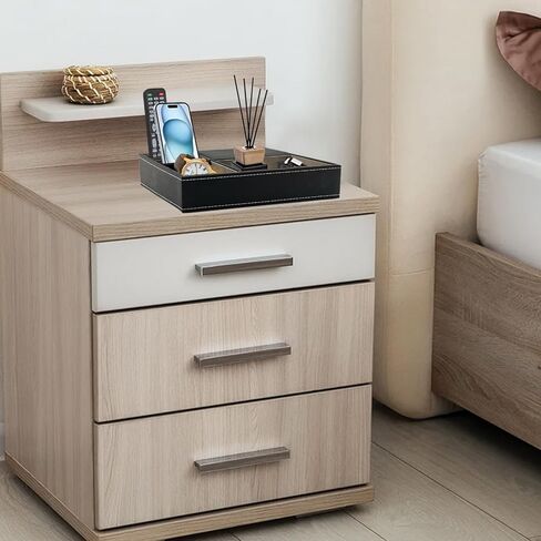 صينية خدمة رجالية من LYFJXX، صواني مجوهرات من الجلد الصناعي الأسود، صندوق ساعة لخزانة الملابس، صينية تنظيم منضدة للرجال، هدايا للرجال، هدايا للأب in Kuwait