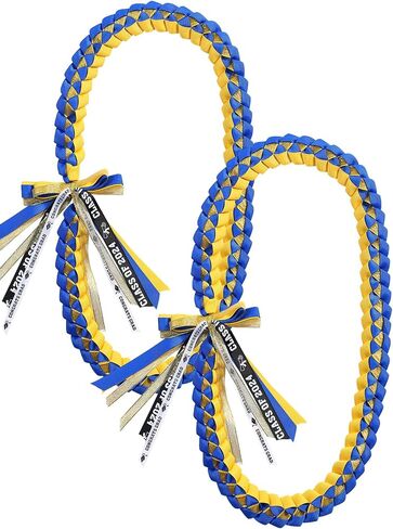 TFTAFAN Graduation Ribbon Lei Graduation Leis Necklace Class of 2026 Graduation Necklace Braided Necklace Graduation Gift Party Accessories for Women and Men in Saudi Arabia