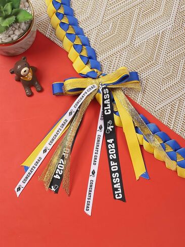 TFTAFAN Graduation Ribbon Lei Graduation Leis Necklace Class of 2026 Graduation Necklace Braided Necklace Graduation Gift Party Accessories for Women and Men in Saudi Arabia