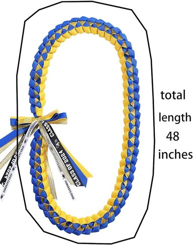 TFTAFAN Graduation Ribbon Lei Graduation Leis Necklace Class of 2026 Graduation Necklace Braided Necklace Graduation Gift Party Accessories for Women and Men in Saudi Arabia