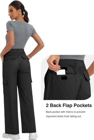 SPECIALMAGIC High Waisted Cargo Pants Women Straight Wide Leg Stretchy Adjustable Trendy Travel Y2K with Pockets Streetwear in Saudi Arabia