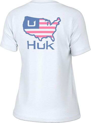 HUK Womens Short Sleeve Performance Tee, Fishing T-Shirt for Women in Saudi Arabia