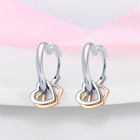 TINSLO Dangly Earrings for Woman 925 Sterling Silver Earrings for Women Cubic Zirconia Silver Dangle Earrings for Women 2023 Fashion Drop Earrings for Womens Girls Gifts in Saudi Arabia