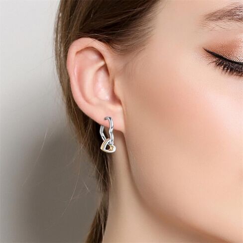 TINSLO Dangly Earrings for Woman 925 Sterling Silver Earrings for Women Cubic Zirconia Silver Dangle Earrings for Women 2023 Fashion Drop Earrings for Womens Girls Gifts in Saudi Arabia