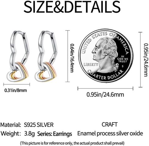 TINSLO Dangly Earrings for Woman 925 Sterling Silver Earrings for Women Cubic Zirconia Silver Dangle Earrings for Women 2023 Fashion Drop Earrings for Womens Girls Gifts in Saudi Arabia