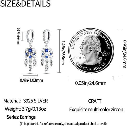 TINSLO Dangly Earrings for Woman 925 Sterling Silver Earrings for Women Cubic Zirconia Silver Dangle Earrings for Women 2023 Fashion Drop Earrings for Womens Girls Gifts in Saudi Arabia