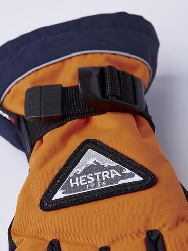 Hestra Skare CZone Junior 5-Finger Glove (Youth 4-13yrs) I Waterproof Glove for Skiing & Playing in The Snow in Saudi Arabia