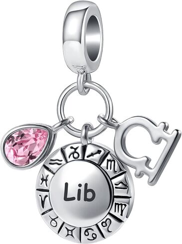 GMXLin Birthday Teardrop Birthstone Constellation Charm for Women Pandora Bracelets Horoscope Zodiac Sign Anniversary Dangle Bead for Mom Grandma Sister Best Friends in Saudi Arabia