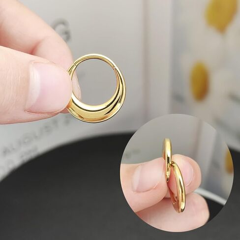 MeiziQL 16G حلقات الحاجز للنساء، الفولاذ المقاوم للصدأ يتوقف الحاجز الفرس هوب، أقراط الغضروف Daith Rook Tragus أقراط النساء الفتيات الرجال 8mm10mm in Saudi Arabia