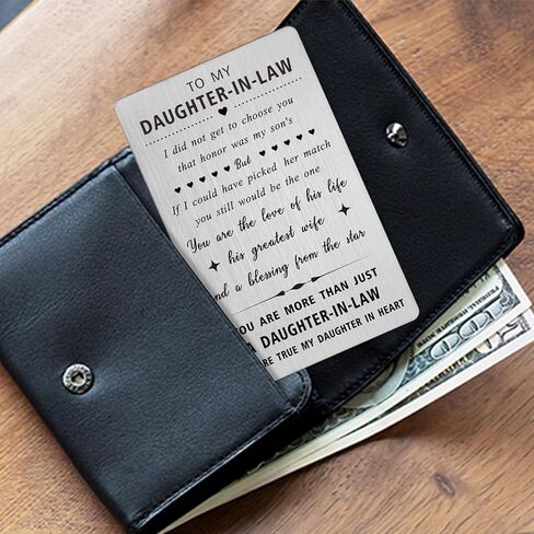HLQYMZ To My daughter-in-law wallet card gifts in Kuwait