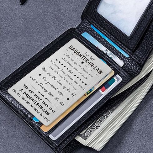 HLQYMZ To My daughter-in-law wallet card gifts in Kuwait