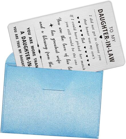 HLQYMZ To My daughter-in-law wallet card gifts in Kuwait