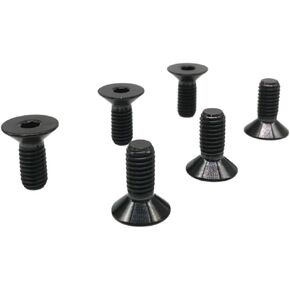 Bolts 6pcs Steering Wheel Screw Bolts M5x12MM Titanium Steering Wheel Bolt Kits Black Titanium Countersunk Screws Titanium Finish Flat Head Bolt