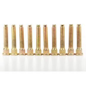 50mm Long Extended Wheel Studs Wheel Bolts Compatible with Lexus IS300 m12x1.5x50 Year 2001-2021 1 Set 10pcs, Gold