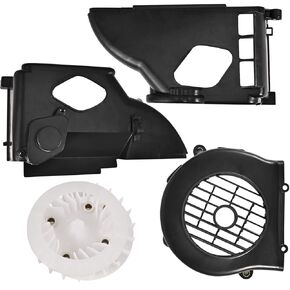Air Director Assy, Cooling Fan Cover Assembly Replacement for GY6 50cc 80cc ATV Quad 4 Wheeler Go Kart Moped Scooter (GY6-50/80)