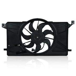 12V AC Condenser Cooling Radiator Fan Assembly Compatible with 2010-2017 Dodge Charger 2009-2018 Dodge Challenger 2.7L 3.5L 6.1L 6.4L 68050129AA 621-526