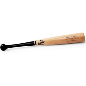 Wooden Baseball Bat - Wood Practice Bat - Wood Tball Bat - Baseball Bat Hardwood for Kids Youth Adults Training - Self Defence Bat Wood - 25 Inch 24 Oz - Black and Natural