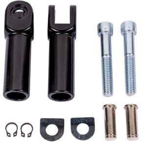 3-3/8'' Passenger Footpeg Supports Kit Foot Peg Mounts Clevis Fit for Harley Davidson Softail 2000-2017 (Black)