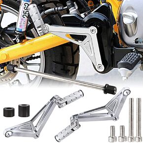 Rear Passenger Footrest Foot Pegs Bracket For Honda 2018-2023 Monkey 125 (Black)