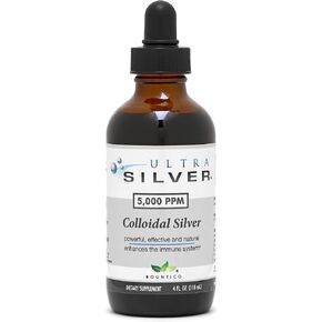 Ultra Silver® Colloidal Silver | 5,000 PPM, 4 Oz (118mL) | Mineral Supplement | True Colloidal Silver - with Dropper