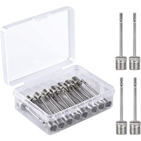 Stainless Steel Air Pump Needle,Premium Inflation Needles,Pump Needle for Football, Basketball, Soccer, Volleyball or Rugby Balls with Portable Storage Box-16PACK