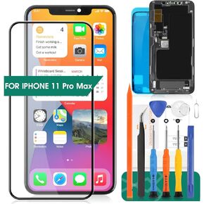 for iPhone 11 Pro Max Screen Replacement A2218 3D Touch LCD Screen Replacement A2161 LCD Display A2220 Touch Digitizer Assembly Repair Parts Kits