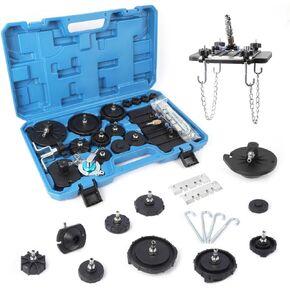 Brake Master Cylinder Bleeder Kit 10Pcs US/Europe Standard Master Cylinder Adapter Set Good Sealing brake bleeder kit with Gloves Pressure Brake Bleeder Adapter Compatible with Most Brake Bleeder kit