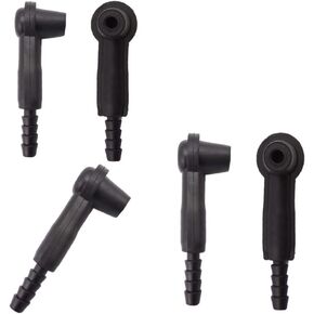 5 Pack Brake Fluid Bleeder Bleeding Connector Adapter Joint for Oil Air Hose Changer Exchange Pipe System Tool Kit Quick Pumping Nipple for Cars Trucks Vehicles Automotive Emptying Pump Replace