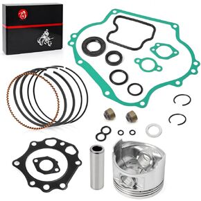 ENGINE REBUILD GASKET KIT W PISTON & RINGS & SEALS STD For KAWASAKI MULE 500 520 550 KAF300 1990-2004 13001-2207 13008-6007