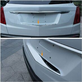 Stainless Steel Rear Bumper Guards Bumper Door Sill Plate Scuff for Cadillac XT5 2017-2023