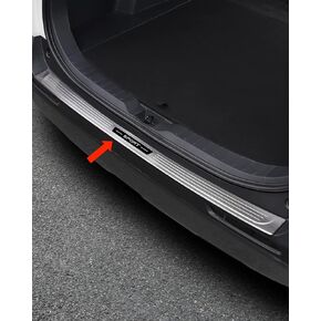 Stainless Steel Rear Bumper Protector, Trunk Door Sill Protector Cover for Toyota RAV4 2019-2024, Black