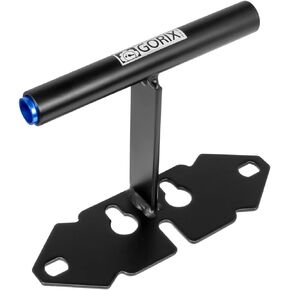 GORIX Bike Rear Fork Mount Rack Display Stand Car Carrier Storage Truck Road Mountain Bicycle (GX-0114) (Thru-Axle 12/15mm (Matt Black))
